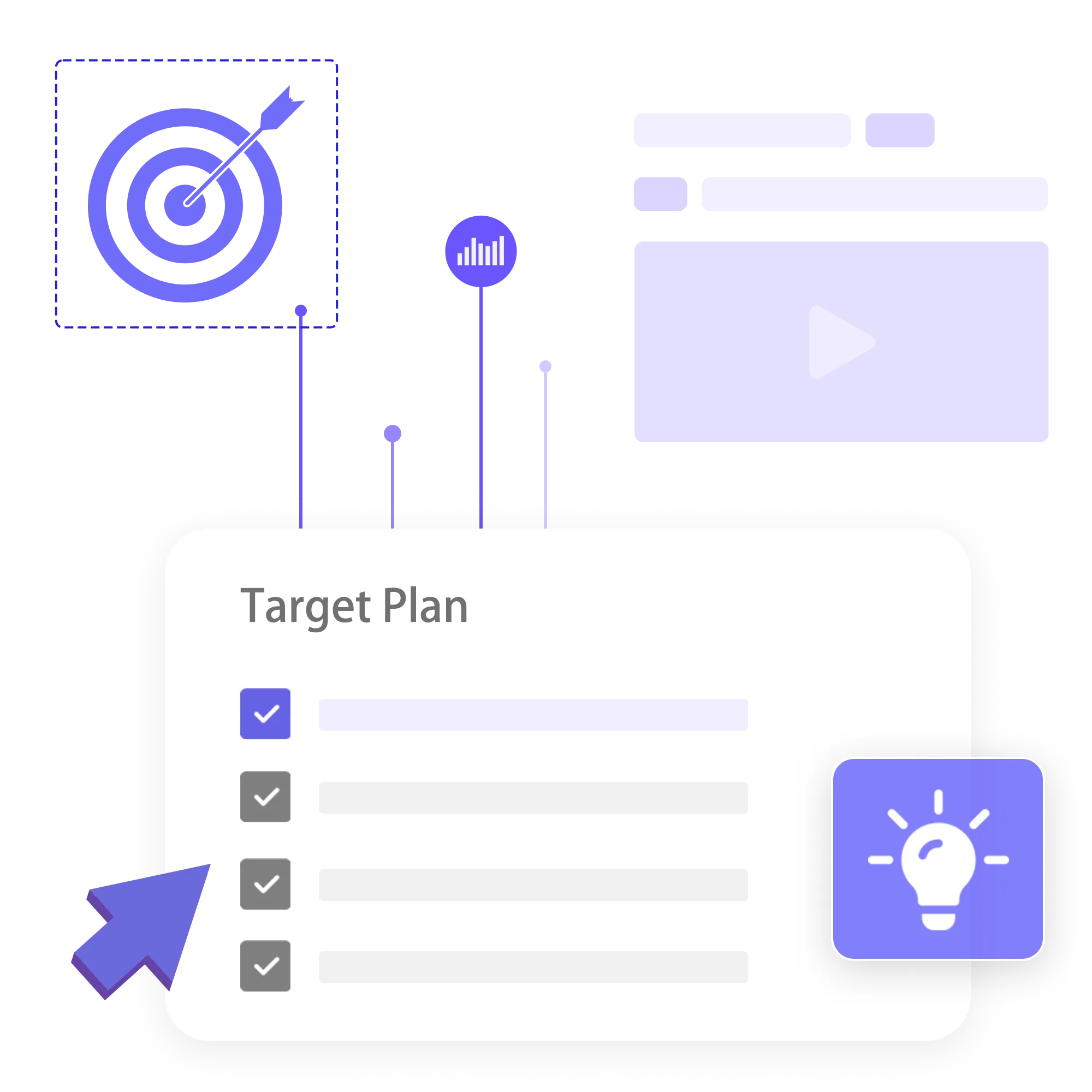 Customized advertising target plan